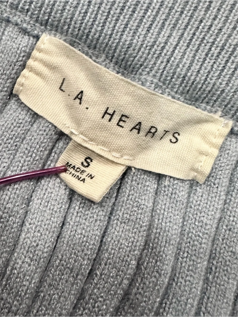 L.A Hearts Pacsun Baby Blue Ribbed Knit Mini Skirt
